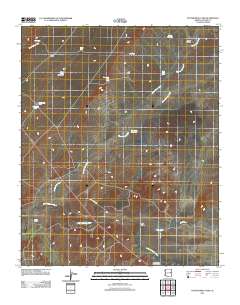 Potter Mesa Tank 2011 topographic map thumbnail