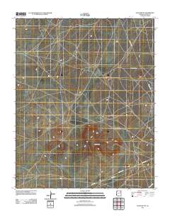 Satan Butte 2011 topographic map thumbnail