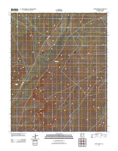 Burro Spring 2011 topographic map thumbnail