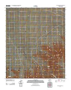 Harcuvar Peak 2011 topographic map thumbnail