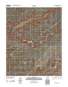 Keams Canyon 2011 topographic map thumbnail