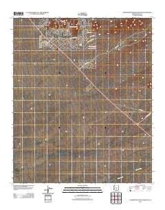 Superstition Mountains SW 2011 topographic map thumbnail