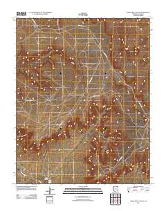 White Area Canyon 2011 topographic map thumbnail
