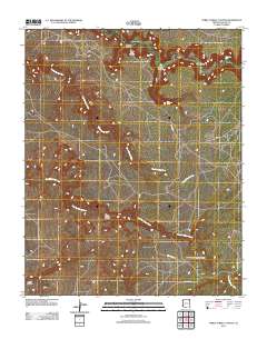 Three Turkey Canyon 2011 topographic map thumbnail