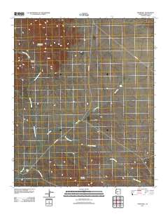 Tiger Well 2011 topographic map thumbnail