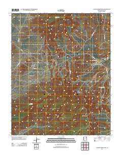 Toadindaaska Mesa 2011 topographic map thumbnail