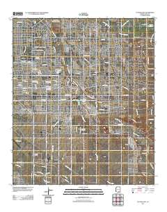 Tucson East 2011 topographic map thumbnail