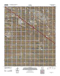 Tucson SE 2011 topographic map thumbnail