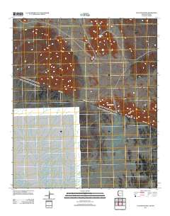 Tule Mountains 2011 topographic map thumbnail