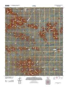 Waterman Peak 2011 topographic map thumbnail