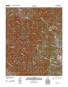 Weaver Peak 2011 topographic map thumbnail