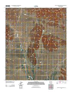 Whitlock Mountains NE 2011 topographic map preview