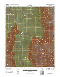 Whitmore Point SW 2011 topographic map thumbnail