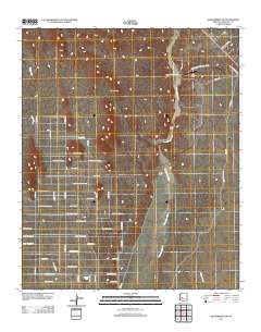 Wickenburg SW 2011 topographic map thumbnail