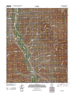 Wikieup 2011 topographic map thumbnail