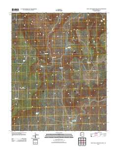 Wolf Hole Mountain East 2011 topographic map thumbnail