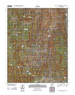 Wolf Hole Mountain West 2011 topographic map thumbnail