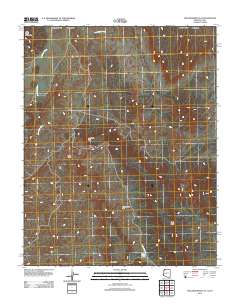 Yellowhorse Flat 2011 topographic map thumbnail