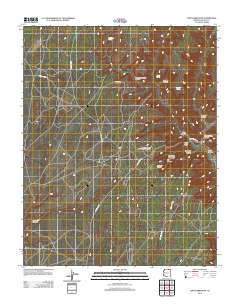 Bubbling Spring Canyon 2011 topographic map thumbnail
