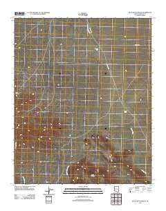 Buck Mountains SE 2011 topographic map thumbnail