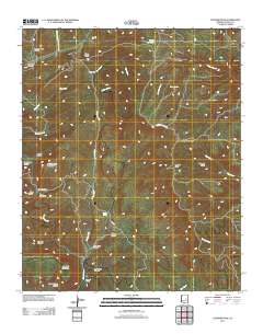 Chediski Peak 2011 topographic map thumbnail