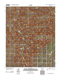 Toenleshushe Canyon 2011 topographic map thumbnail