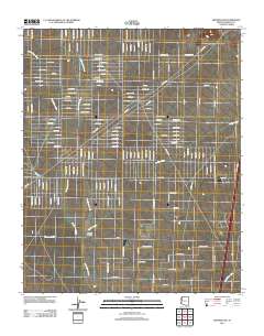 Kingman SW 2011 topographic map thumbnail