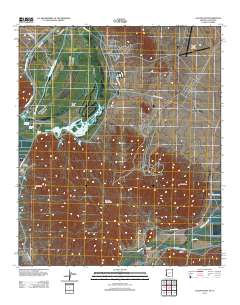 Laguna Dam 2011 topographic map thumbnail