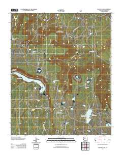 Ashurst Lake 2011 topographic map thumbnail