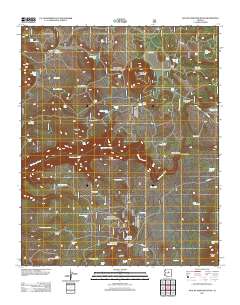 Apache Maid Mountain 2011 topographic map thumbnail