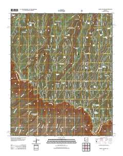 Dane Canyon 2011 topographic map thumbnail