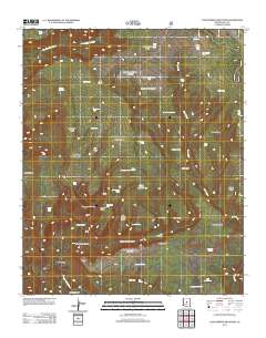 Cane Springs Mountain 2011 topographic map thumbnail