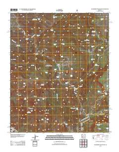 Hackberry Mountain 2012 topographic map thumbnail