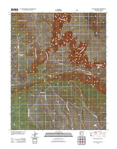 Hellhole Bend 2012 topographic map thumbnail