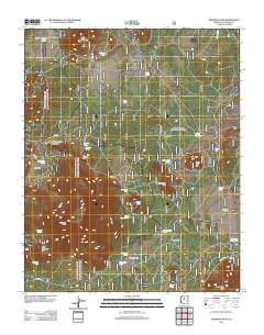 Kendrick Peak 2012 topographic map thumbnail