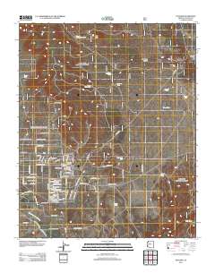 Paulden 2012 topographic map thumbnail
