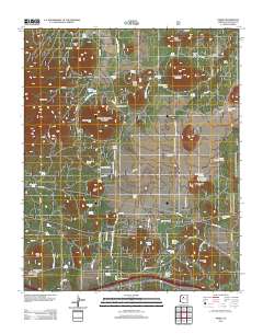 Parks 2012 topographic map thumbnail