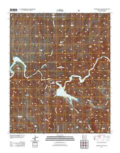 Mormon Flat Dam 2011 topographic map thumbnail