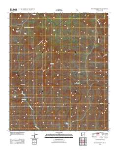 Sevenmile Mountains 2011 topographic map thumbnail