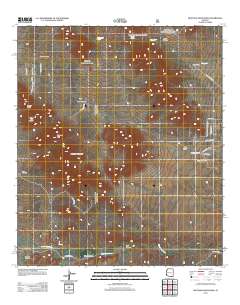 Mustang Mountains 2012 topographic map thumbnail