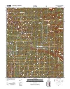 Tusayan East 2012 topographic map thumbnail