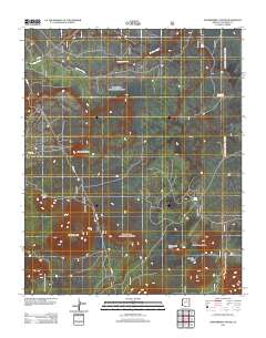 Strawberry Crater 2011 topographic map thumbnail