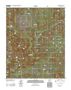Smith Mesa 2012 topographic map thumbnail