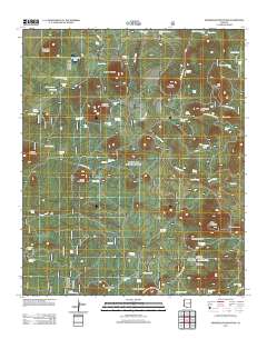 Sponseller Mountain 2011 topographic map thumbnail