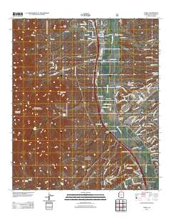 Tubac 2012 topographic map thumbnail