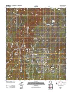 Heber 2011 topographic map thumbnail