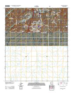 Nogales 2012 topographic map thumbnail