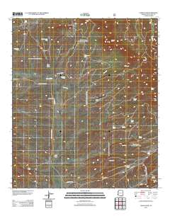 Canelo Pass 2012 topographic map thumbnail