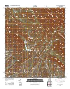 Huachuca Peak 2012 topographic map thumbnail