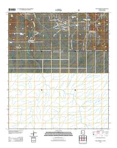 Kino Springs 2012 topographic map thumbnail